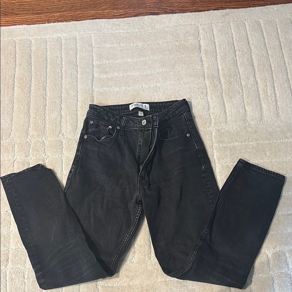 Abercrombie & Fitch Dark Gray Curve Love Jeans